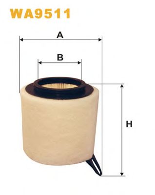 WIX FILTERS wa9511 -  Воздушный фильтр